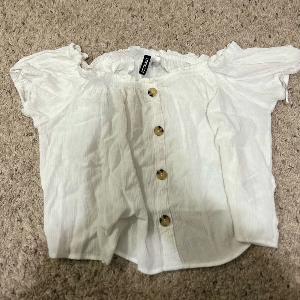 Divided brand crop top